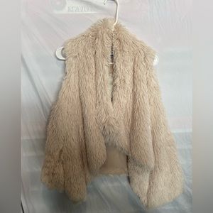 Jolt Soft Faux Fur Drape Vest